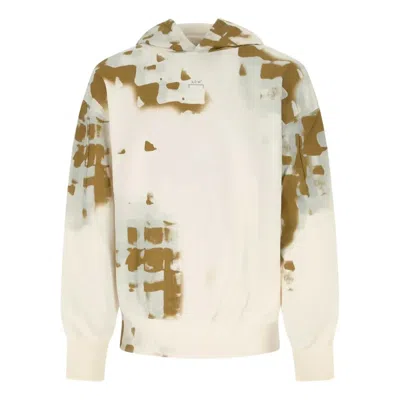 A-cold-wall* Brush Stroke Printed Hoodie 'white Browm' In Neutral