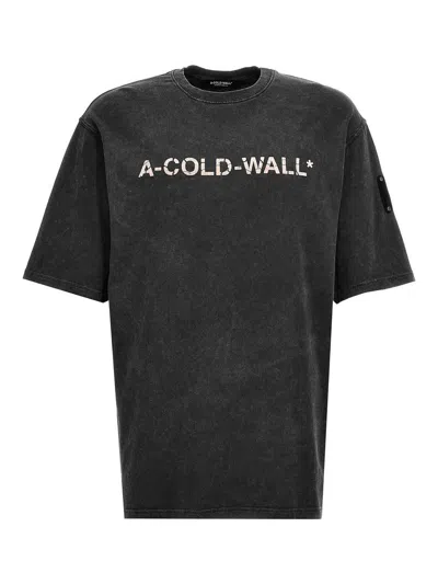 A-cold-wall* Logo T-shirt In Grey