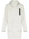 A-cold-wall* Concealed-fastening Hooded Jacket In Nude