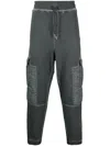 A-cold-wall* Cotton Cargo Track Pants In Grey