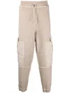 A-cold-wall* Cotton Cargo Track Pants In Neutrals