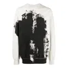 A-cold-wall* Cotton Relaxed Crewneck Sweatshirt 'black White'