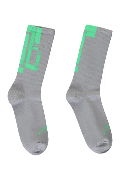 A-cold-wall* Cotton Socks With Logo In Grey