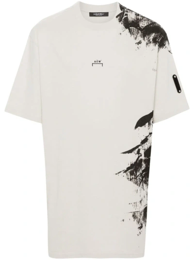 A-cold-wall* A Cold Wall Brushstroke T-shirt In Grey