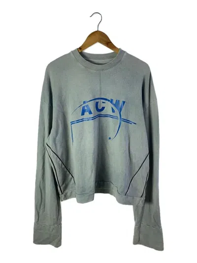 Pre-owned A-cold-wall* Cropped Logo Sweatshirt In Grey