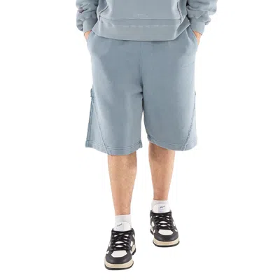A-cold-wall* A Cold Wall Cubist Cotton Sweat Shorts In Blue
