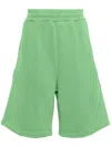 A-cold-wall* Cubist Cotton Track Shorts In Green
