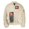 A-cold-wall* Cubist Ruched Bomber Jacket 'dark Stone' In Neutral