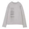 A-cold-wall* Diffusion Graphic Long Shirt Tee 'mid Grey' In White