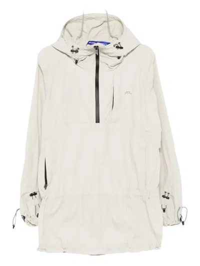 A-cold-wall* Drawstring Hooded Anorak In White
