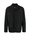 A-cold-wall* Dual-texture Long-sleeve Shirt In Black