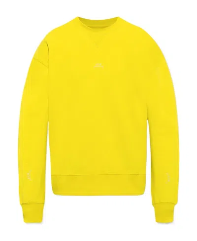 A-cold-wall* Embroidered-logo Sweatshirt In Yellow