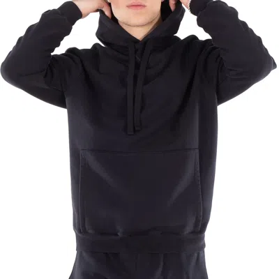 A-cold-wall* A Cold Wall Essential Cotton Drawstring Hoodie In Black