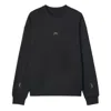 A-cold-wall* A Cold Wall Essential Cotton Jersey Sweatshirt In Black