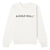 A-cold-wall* A-cold-wall Sweatshirt Crew Neck In White