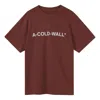 A-cold-wall* Essential Logo T-shirt 'burnt Red' In Burgundy