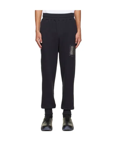 A-cold-wall* Foil Grid Track Pants In Black