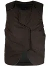 A-cold-wall* Form Asymmetric Gilet In Brown