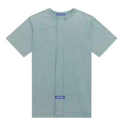 A-cold-wall* A Cold Wall Fracture Cotton T-shirt In Grey/blue