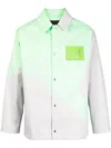 A-cold-wall* Woven Geometric Overshirt Jacket In Green
