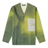 A-cold-wall* Gradient Cardigan Sweaters 'olive' In Green