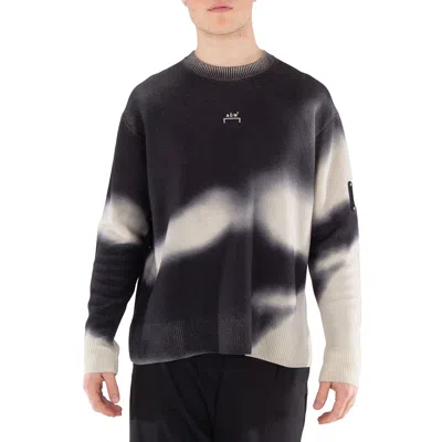 A-cold-wall* A Cold Wall Gradient Crew Knit Pullover Sweater In Black
