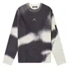A-cold-wall* A Cold Wall Gradient Crew Knit Pullover Sweater In Black