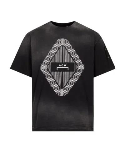 A-cold-wall* Gradient Logo-print T-shirt In Black