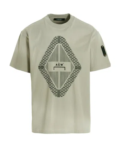 A-cold-wall* Gradient Logo Printed Crewneck T-shirt In Gray