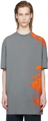 A-cold-wall* A Cold Wall Brushstroke T-shirt In Slate