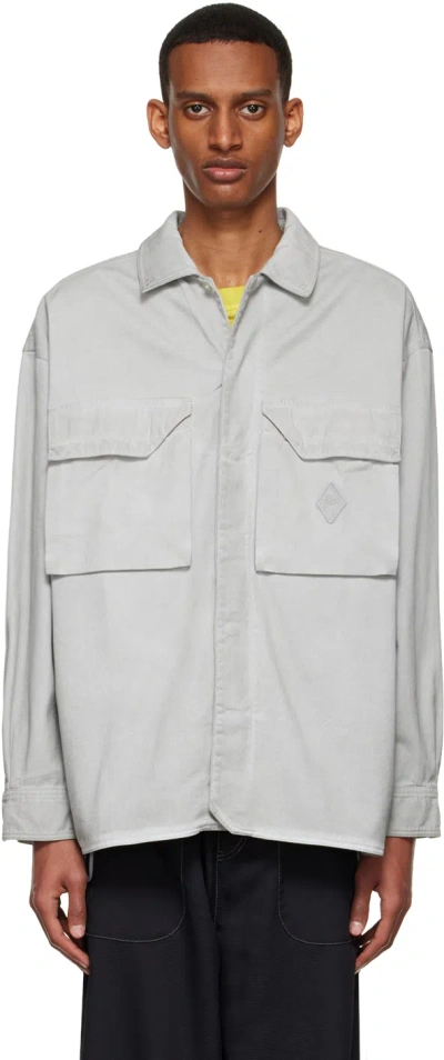 A-cold-wall* Gray Cotton Shirt In Light Grey