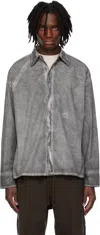 A-cold-wall* Gray Dissect Shirt In Grey Slate