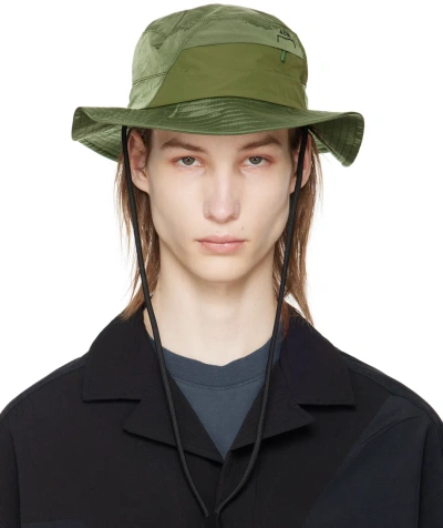 A-cold-wall* Green Utile Bucket Hat In Moss Moss