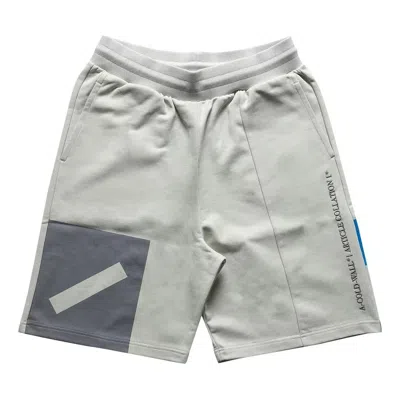 A-cold-wall* Hemisphere Print Shorts 'chalk Grey' In Gray