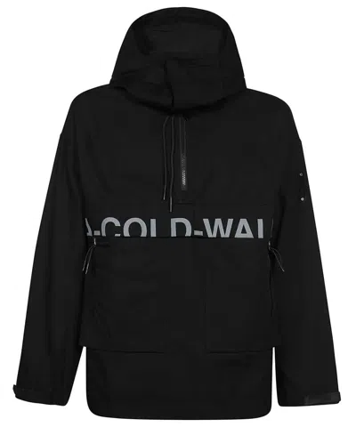 A-cold-wall* Hooded Cotton Jacket In Black