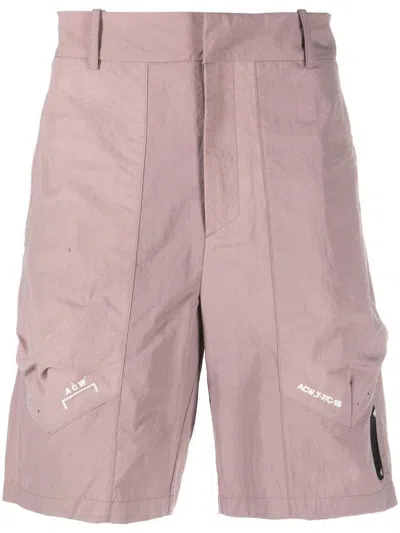 A-cold-wall* Irregular Dye Shorts In Pink