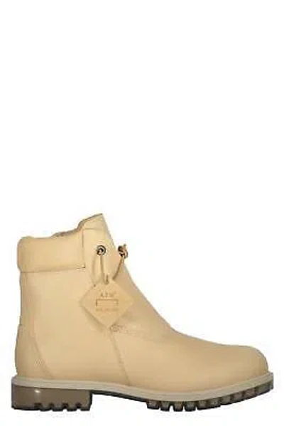 Pre-owned A-cold-wall* A-cold-wall Leather Boots In Beige