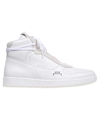 A-cold-wall* Leather High-top Sneakers In White
