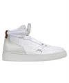 A-cold-wall* Leather High-top Sneakers In White