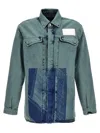 A-cold-wall* Bleached Overdyed Shirt And Blouse In Light Blue