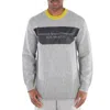 A-cold-wall* A Cold Wall Light Grey Framework Crewneck Graphic Sweater In Gray