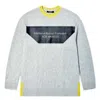 A-cold-wall* A Cold Wall Light Grey Framework Crewneck Graphic Sweater In Grey