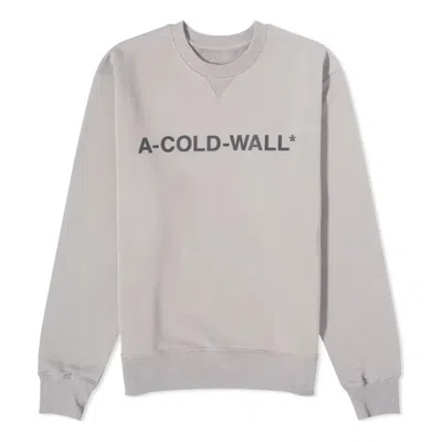 A-cold-wall* Logo Crewneck Sweatshirt 'slate Grey' In Gray