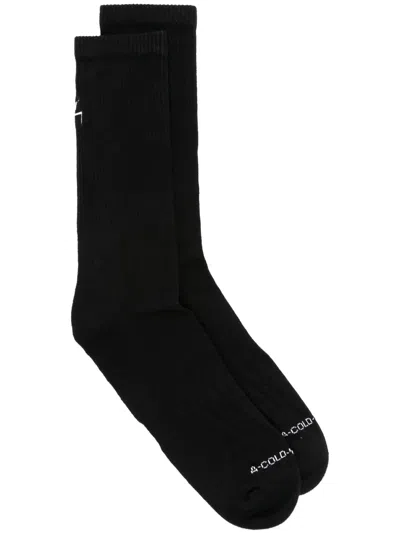 A-cold-wall* Logo-embroidered Crew Socks In Black