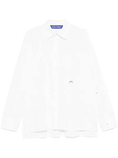 A-cold-wall* Logo-embroidered Shirt In White
