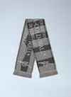 A-cold-wall* Logo Motif Fringe Scarf In Gray