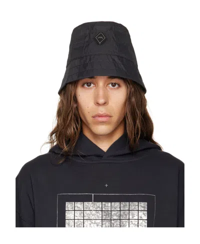 A-cold-wall* Logo-plaque Bucket Hat In Black