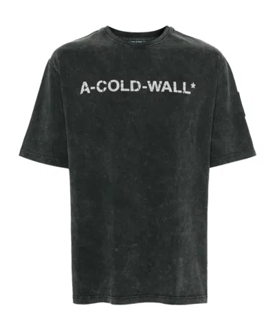 A-cold-wall* Logo-print Cotton T-shirt In Black