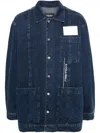 A-cold-wall* Logo-print Denim Jacket In Blue