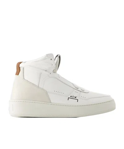 A-cold-wall* Logo-print Leather Hi-top Sneakers In White